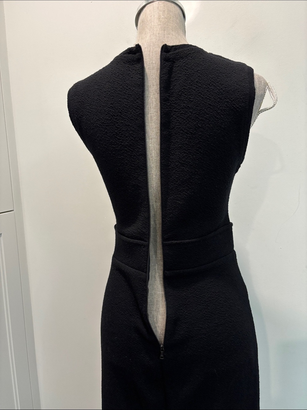 Judith & Charles Merino Wool Black Sleeveless Sheath Mini Dress Size 8 - Picture 10 of 14